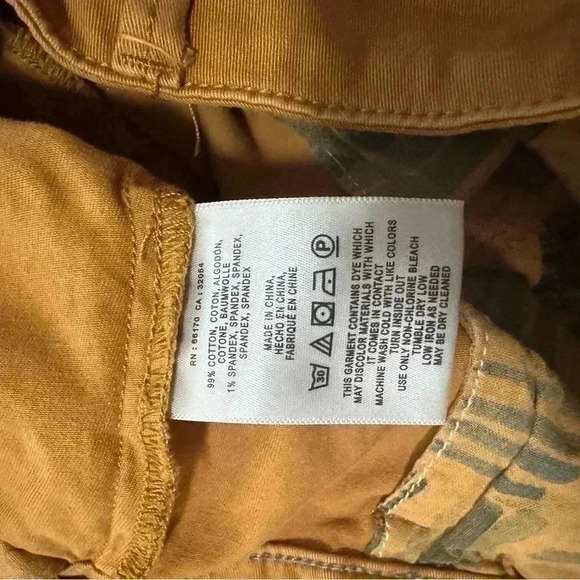 Anthropologie Cropped Wide-Leg Chino Pants Size 0 - Picture 7 of 11